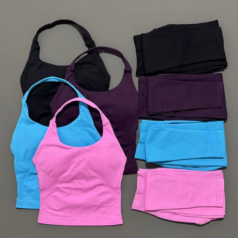 Yoga Y Fitness - 2ピース スポーツウェア レディース ヨガセット ジム服 スポーツウェア