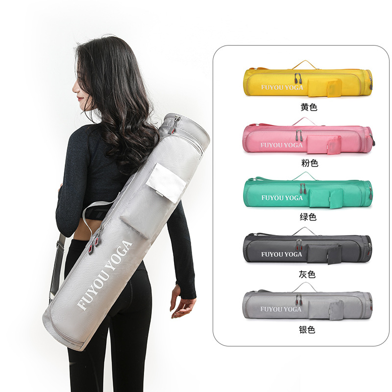 Yoga Fitness Mat - 大容量ヨガマットバッグ軽量防水クロスボディジムバッグファッションマルチポケットショルダーキャリアーバッグピラティスフィットネス用