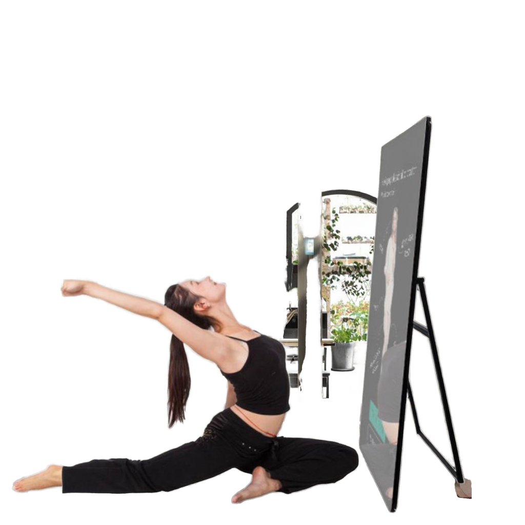 Yoga Fitness Hotel - スマートAシェイプフィットネスミラー、Androidタッチスクリーン搭載、32インチ/43インチ、ホテル＆ホームジム、ヨガワークアウト用