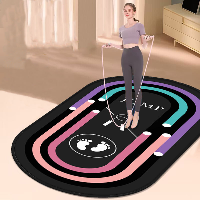 Yoga Fitness Hotel - VIKAMA 屋内縄跳び 滑り止め、衝撃吸収、防音マット、フィットネスマット、ヨガマット、シリコンベース滑り止めマット