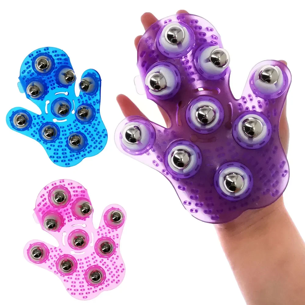 Shoulder Massage Ball - ローリングボールボディマッサージグローブ、ツボ経絡のブロック解除、筋肉痛緩和、リラックス、手、首、背中、肩の健康ケア