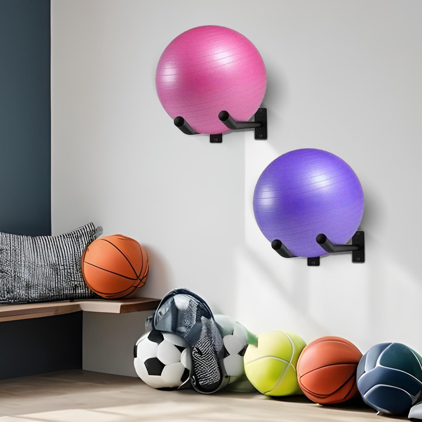 エクササイズボールホルダー 2個パック ヨガルーム ウォール - Yoga Fitness Rooms のレビューと価格