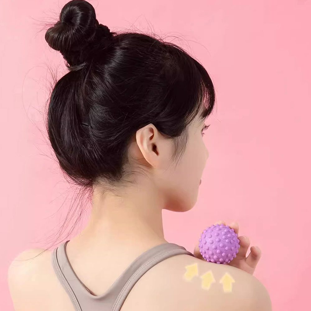 ポータブル TPR 筋膜マッサージボール レイズドトリガーポ - Shoulder Massage Ball のレビューと価格
