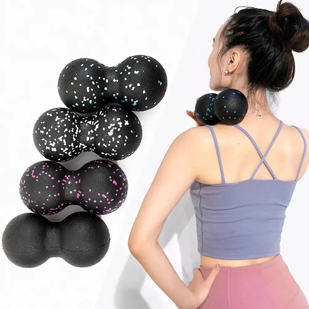 ヨガマッサージローラーボール ピーナッツ型 ダブルラクロス  - Shoulder Massage Ball のレビューと価格