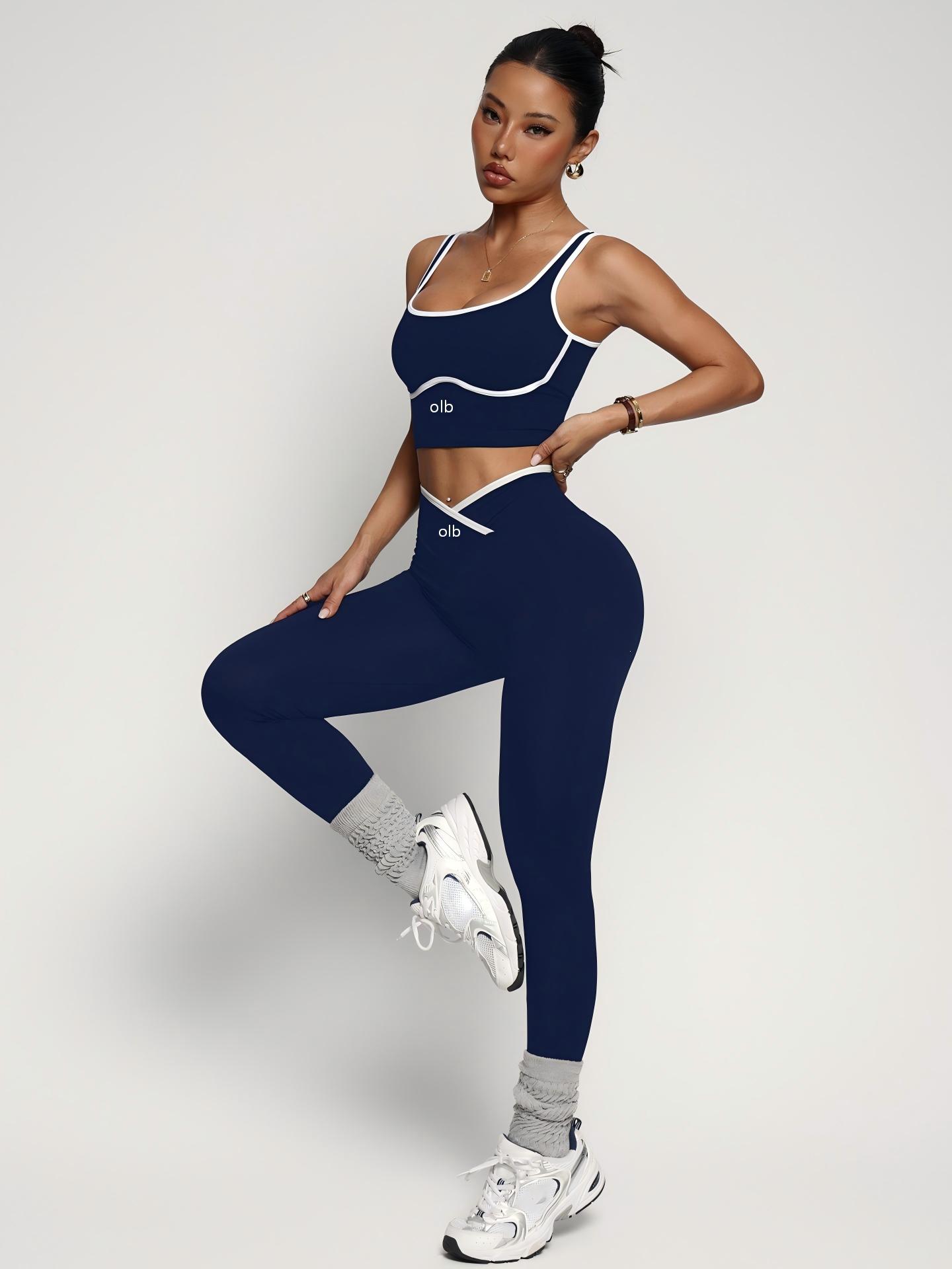 2ピースの新しいスポーツブラベストパンツフィットネススーツ、 - Yoga Y Fitness のレビューと価格