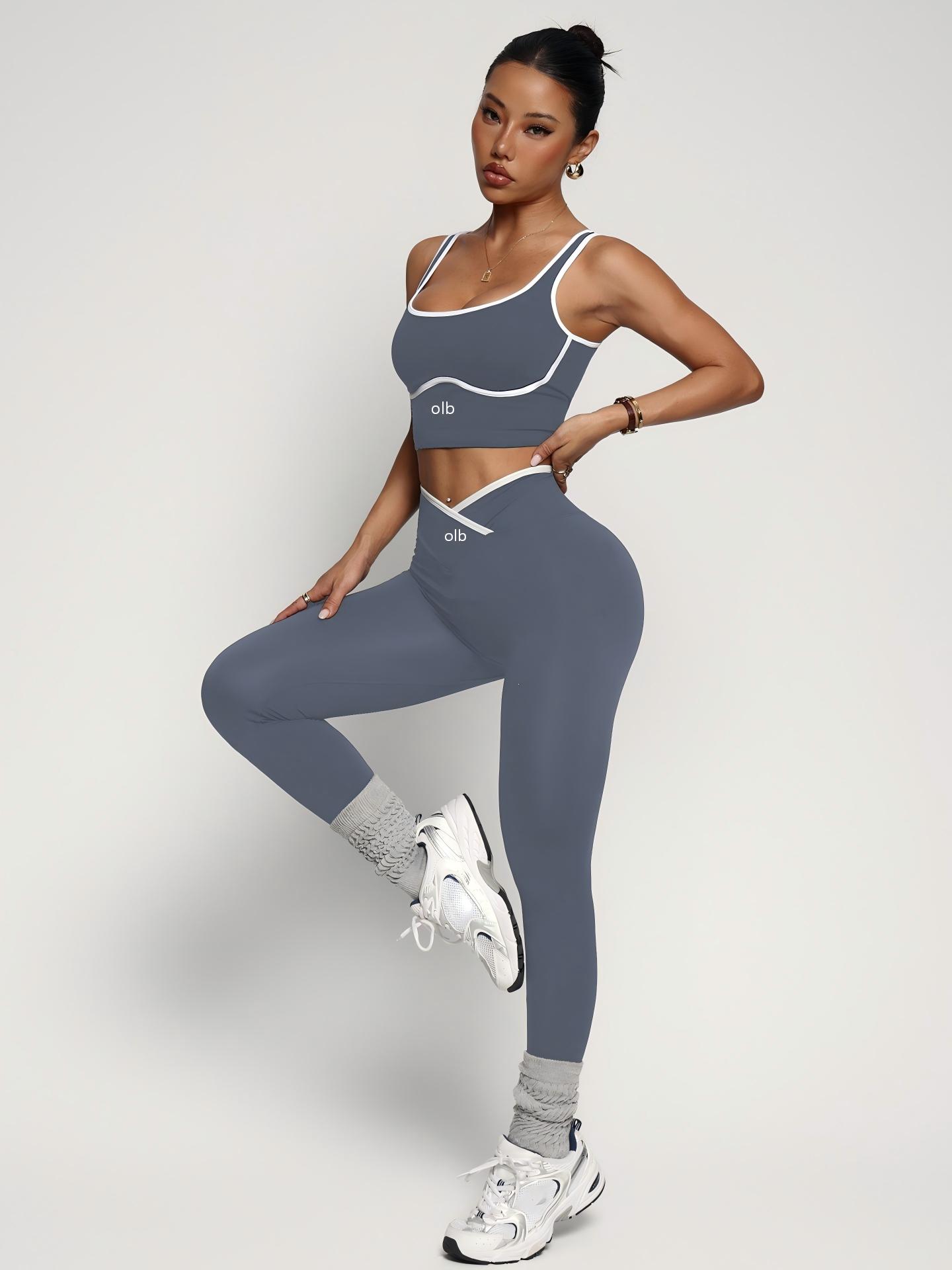 2ピースの新しいスポーツブラベストパンツフィットネススーツ、 - Yoga Y Fitness のレビューと価格