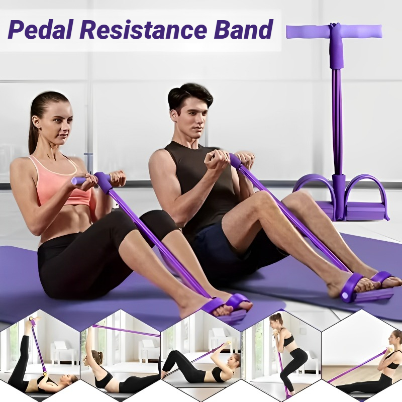 O型4チューブペダルテンショナー多機能家庭用フィットネス機器 - Yoga Fitness Youtube のレビューと価格