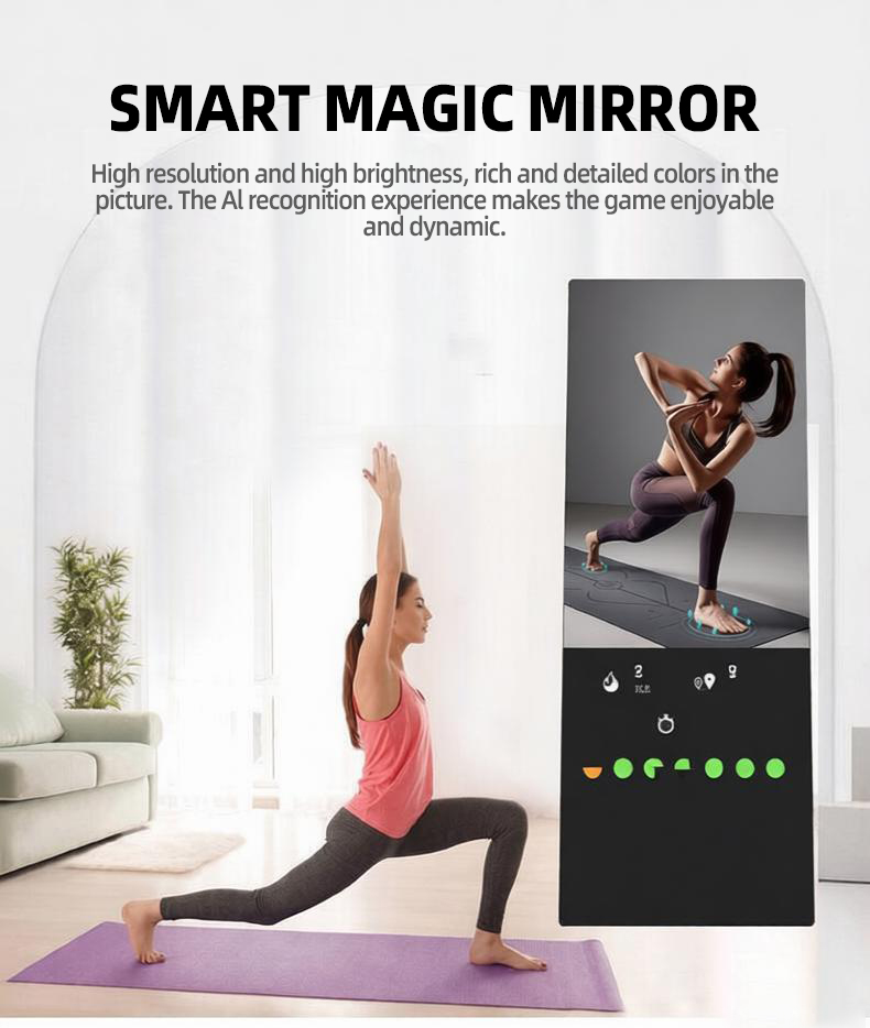 スマートAシェイプフィットネスミラー、Androidタッチス - Yoga Fitness Hotel のレビューと価格