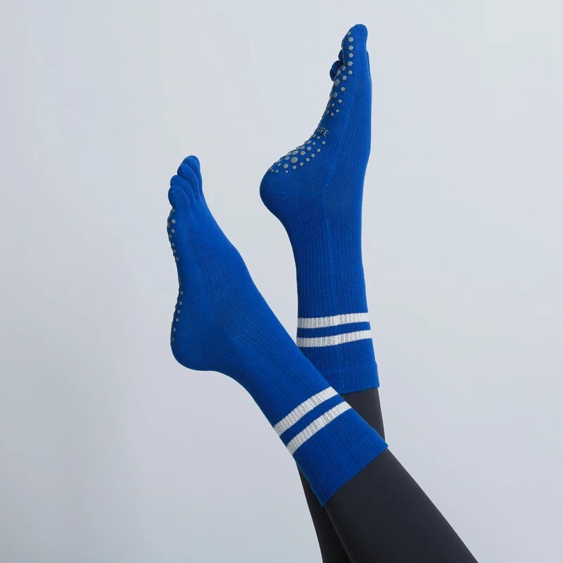 ハーフチューブヨガソックス,通気性,滑り止め,5本の指,スポ - Yoga Fitness Youtube のレビューと価格
