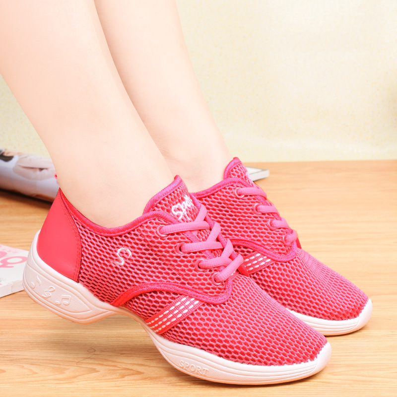 女性通気性メッシュレースアップロートップダンスシューズソフト - Zumba & Yoga Fitness By Anushree Pune Reviews のレビューと価格