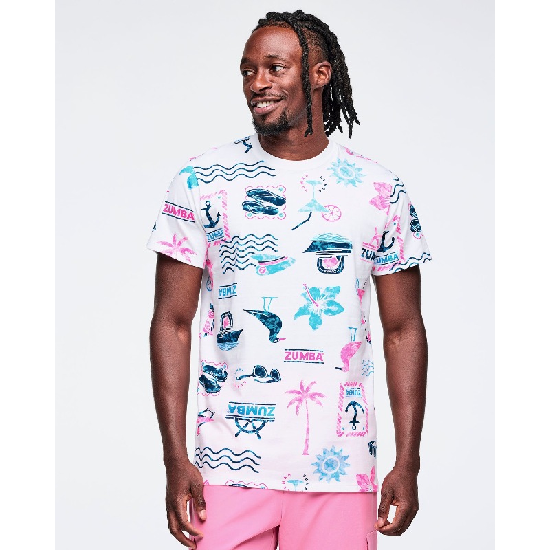 ズンバクルーズ ユニセックスTシャツ、3Dデジタルプリント柄 - Zumba & Yoga Fitness By Anushree Pune Reviews のレビューと価格
