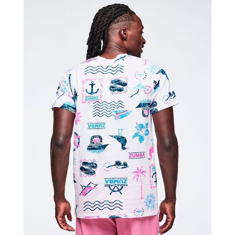 ズンバクルーズ ユニセックスTシャツ、3Dデジタルプリント柄 - Zumba & Yoga Fitness By Anushree Pune Reviews のレビューと価格